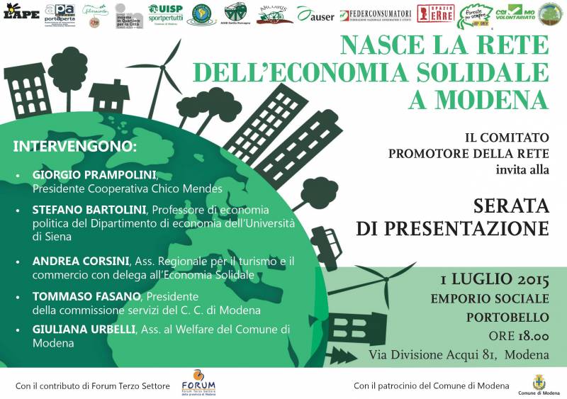 Nasce la rete dell’economia solidale a Modena