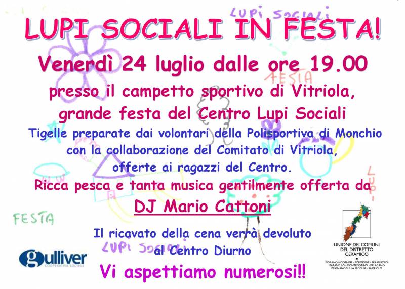 Lupi Sociali in festa!