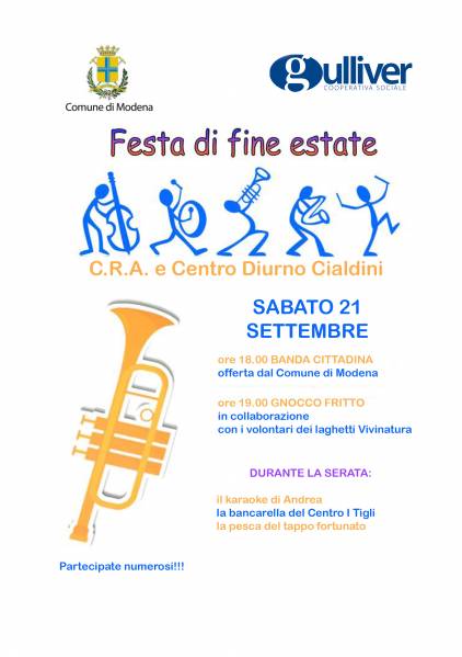 FESTA DI FINE ESTATE 2019 – CRA Cialdini