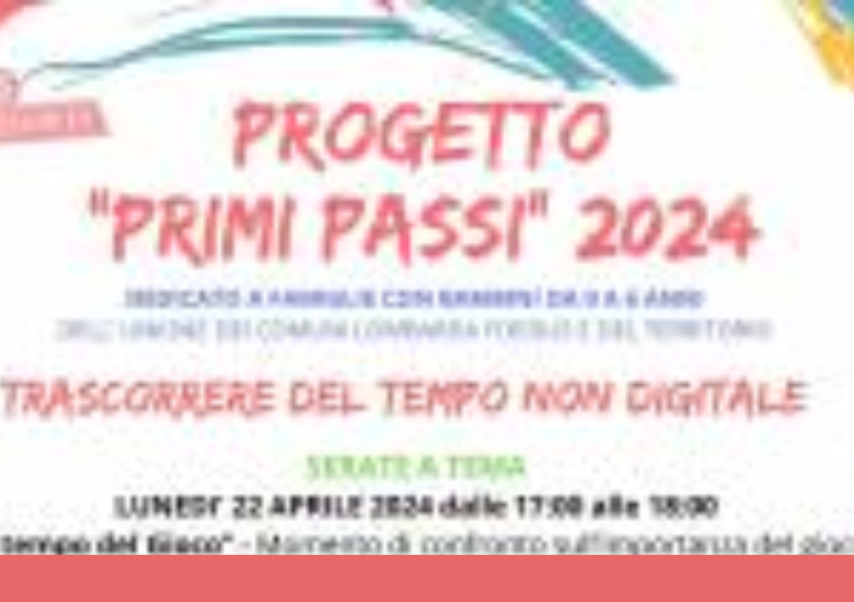 Progetto Primi Passi 2024