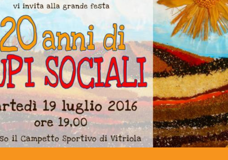 La grande festa per i 20 anni dei Lupi Sociali