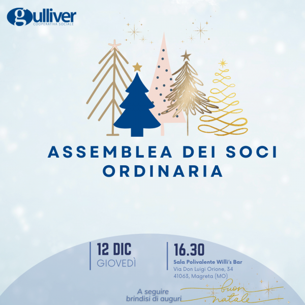 ASSEMBLEA SOCI E SOCIE – 12 DICEMBRE 2024