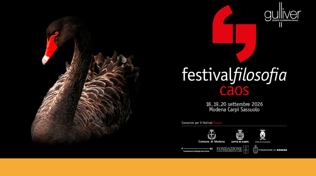 Festivalfilosofia 2026: Gulliver presenta “Una città su misura” tra le sfide del Caos e del Cigno Nero